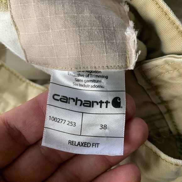 Carhartt Cargo Shorts Mens 38 Relaxed Fit Utility Brown 10” Inseam - Picture 11 of 14